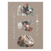 3 photo collage dad テーブルクロス (正面)