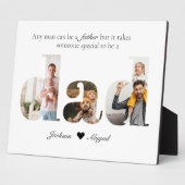 3 Photo Collage Geschenk zum Vatertag フォトプラーク (側面)