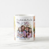 3 Photo Collage Grandkids Are Our Joy Nana Papa コーヒーマグカップ (中央)