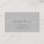 3 Photo Collage Simple Modern Elegant Photographer 名刺 (裏面)