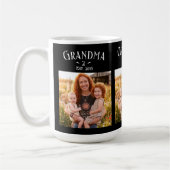 3 Photo Grandma Est Year Custom Name Number Grands コーヒーマグカップ (左)