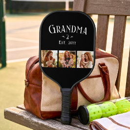 3 Photo Grandma Est Year Custom Name Number Grands ピックルボールラケット