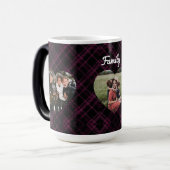 3 Photo love hearts buffalo plaid モーフィングマグカップ (正面左)