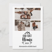 3 Photo Minimialist Christmas Our First Home シーズンカード (正面)