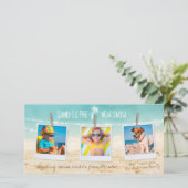 3-Photo Sand is the New Snow Tropical Holiday Card (スタンド正面)