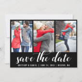 3 Photo Save The Date婚約 招待状 (正面)
