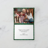 3 PHOTO Sparkleクリスマスライトの挨拶素朴 シーズンカード (内部)