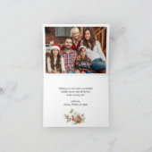 3 PHOTO Sparkleクリスマスライトの挨拶素朴 シーズンカード (内部)