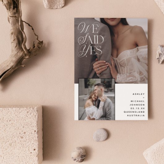 3 Photo We言ったYesホワイトオーバーレイ披露宴のみ 招待状