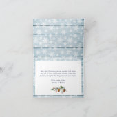 3 Photo What a Year Christmas Red Farm truck シーズンカード (内部)