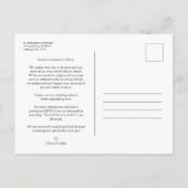 3 Photos Couple in Love Simple Elegant Script  ポストカード (裏面)