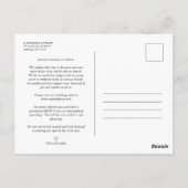 3 Photos Couple in Love Simple Elegant Script  ポストカード (裏面)