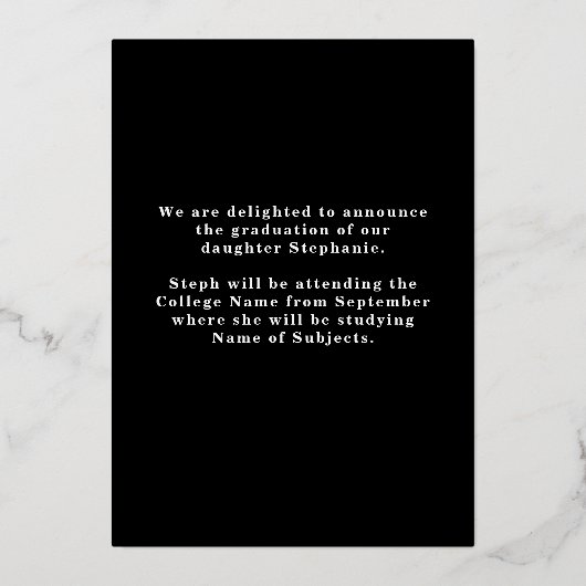 3 Photos Grad 2025金実在箔発表 箔招待状