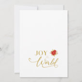 3 Photos Poinsettias Whimsical Joy to the World (裏面)