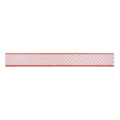3" Pink and Red Candy Cane Pinstripe Xmas Pattern グログランリボン (正面)