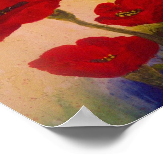 3 Poppies ポスター (角)