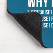 3 Reasons Why I Curse Funny Sarcastic Humor  マウスパッド (コーナー)