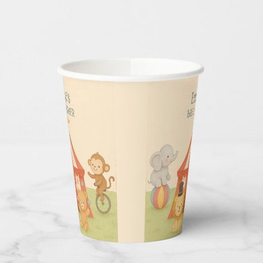 3 Ring Circus Baby Shower 紙コップ (左)