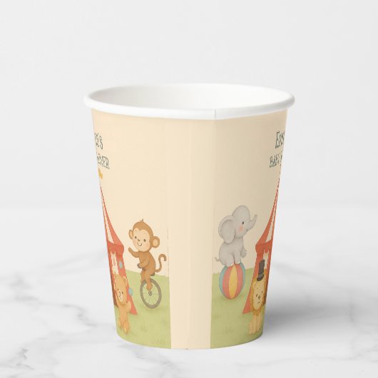 3 Ring Circus Baby Shower 紙コップ (右)