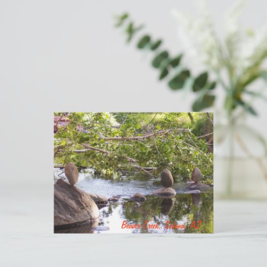 3 rocks_green ポストカード (スタンド正面)