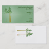 3 sawtimberは松の木を大きさで分類しました 名刺 (正面/裏面)