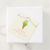 3 Scoops of Fun 3歳の誕生日 アイスクリームパーティー フェイバータグ (インサイチュ)