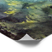 3_sea_turtles_絵画s ポスター (角)