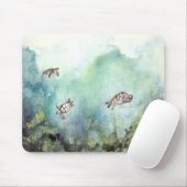 3_sea_turtles_painting マウスパッド (マウス)