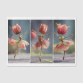 3 Shabbyシックなフラワーダンサー、バラDJ6L Decompage 薄葉紙 (正面)