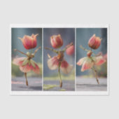 3 Shabbyシックなフラワーダンサー、バラDJ6R Decompage 薄葉紙 (正面)