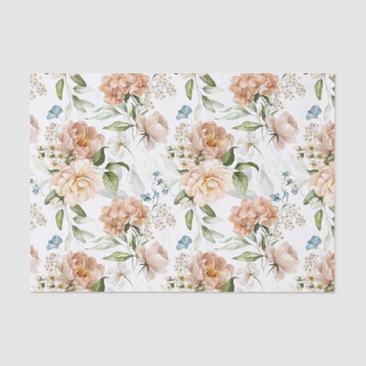 3 sheets, Dutch Still Life Floral Art Hydrangeas 薄葉紙 (正面)