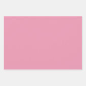 3 Sheets of Gift Wrap in Rose Pink ラッピングペーパーシート (正面3)