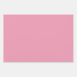 3 Sheets of Gift Wrap in Rose Pink ラッピングペーパーシート