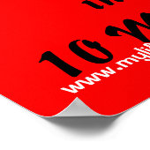 3 Sizesin 10分、www.mylifehasbeencha... ポスター (角)