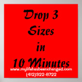 3 Sizesin 10分、www.mylifehasbeencha... ポスター (正面)