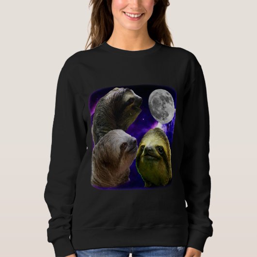 3 Sloths Moon スウェットシャツ (正面)
