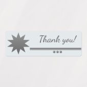 3 Sphere Silver文字プロフェッショナルサンキューラベル ラベル (デザイン2)