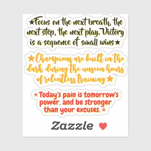 3 Sports Quotes for Athletes | Inspirational  シール (シート)
