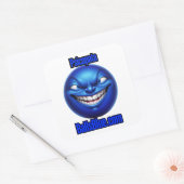 3" Square Piscopataステッカー – 愛を紹介する スクエアシール (封筒)