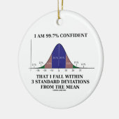 3 Standard Deviations内で99.7%の信頼できる秋 セラミックオーナメント (左)