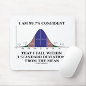 3 Standard Deviations Mean内で99.7%の自信 マウスパッド (マウス)