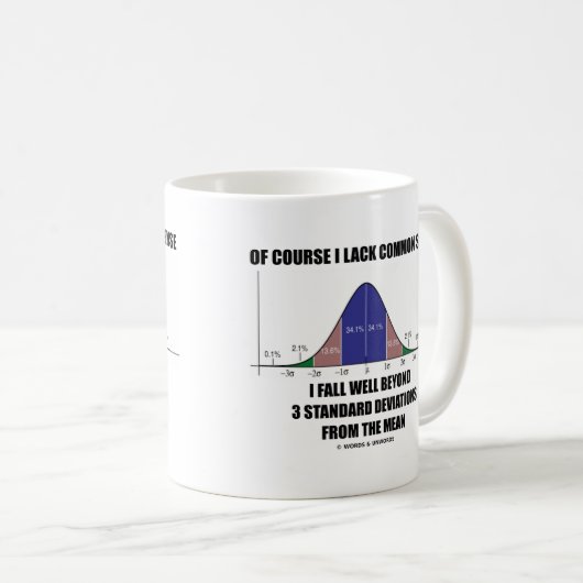 3 Std Devsをはるかに越えて欠乏の常識の秋 コーヒーマグカップ (正面右)
