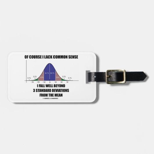 3 Std Devsをはるかに越えて欠乏の常識の秋 ラゲッジタグ (正面横)