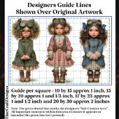 3 Steampunk女の子の人形、ヴィンテージDT4Rデコページ 薄葉紙