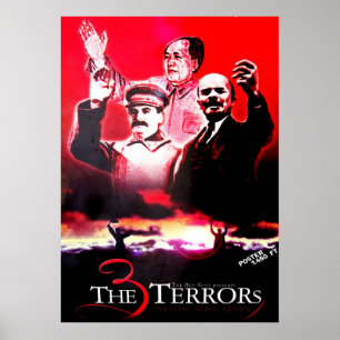 3 Terrors – スターリン、マオ、レーニン ポスター