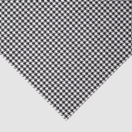 3 Tissue Sheets, Black White Houndstooth Pattern 薄葉紙