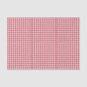3 Tissue Sheets, Red & White Gingham Check Pattern 薄葉紙 (正面)