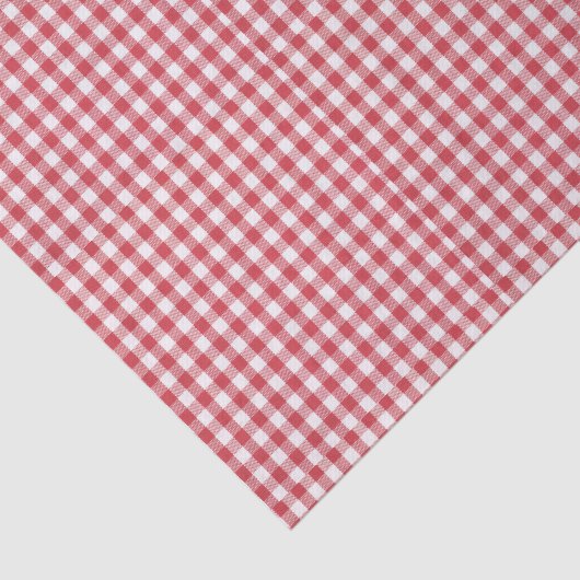 3 Tissue Sheets, Red & White Gingham Check Pattern 薄葉紙 (詳細)