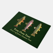 3 Trout for 飾's Home, Office, Business ドアマット (アングル)