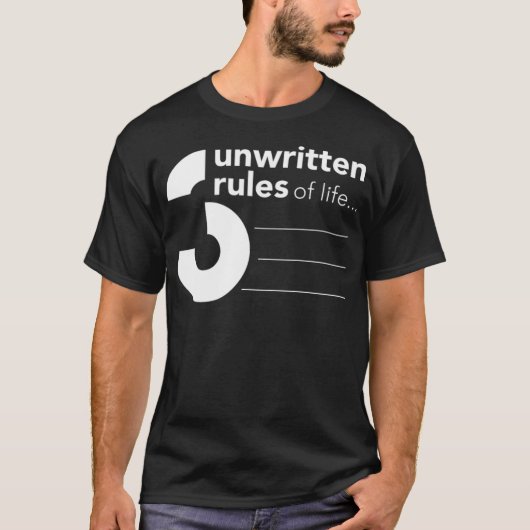 3 unwritten rules of kiddin penelope tシャツ (正面)